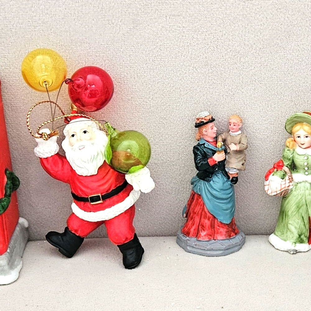 Lot of 6 Christmas Holiday Decor.These items are from Lefton,Lennox,Taiwan.